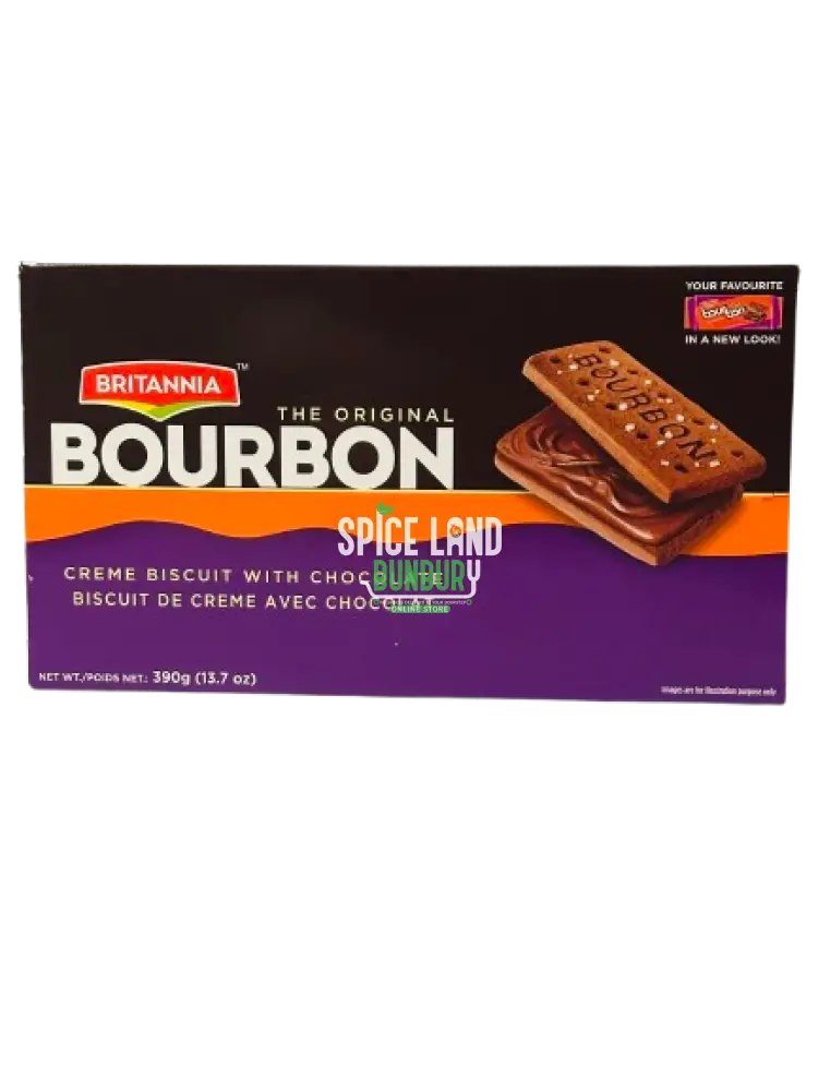 Britannia Bourbon Cream Biscuits 390Gm