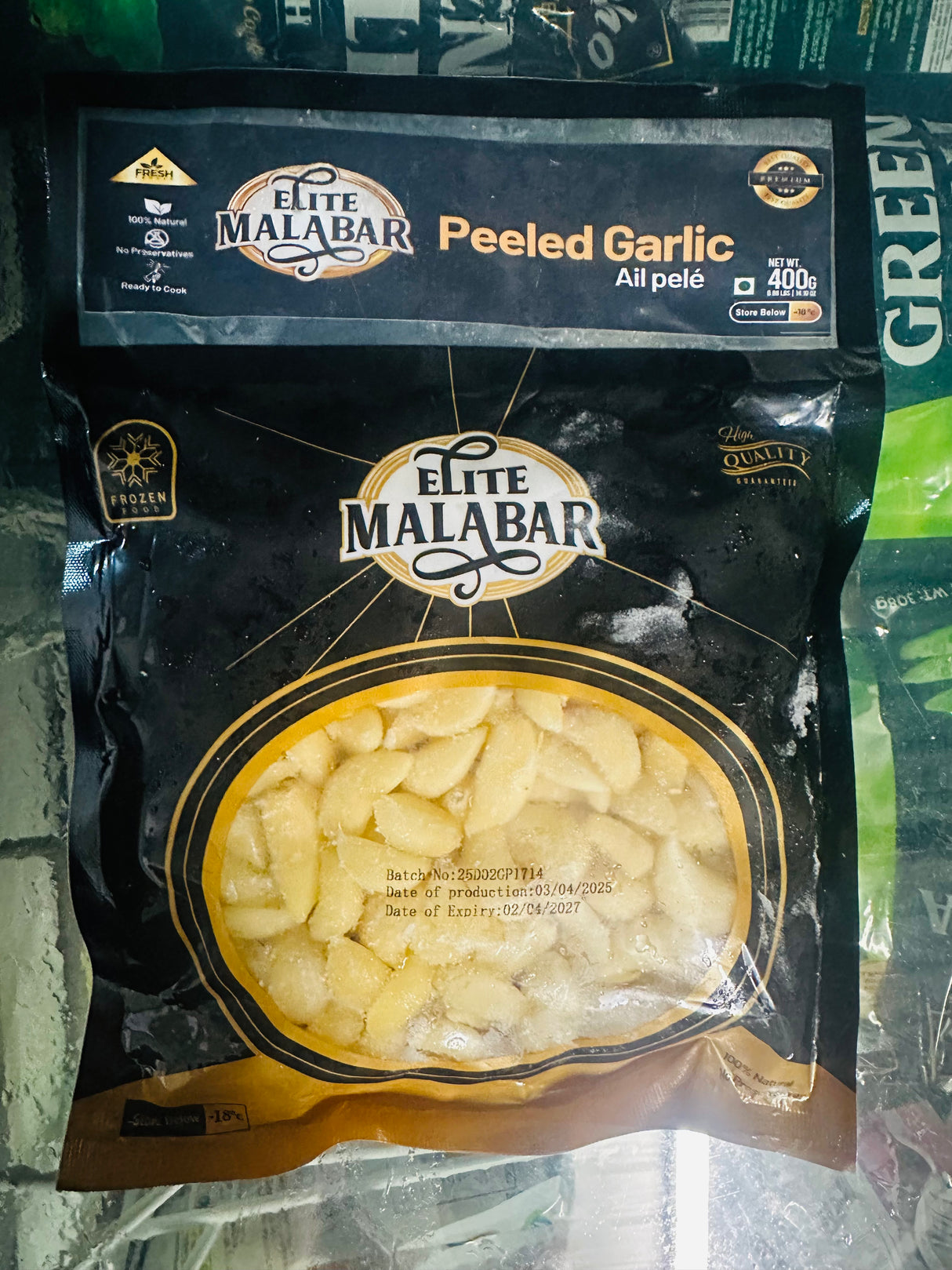 Peeled Garlic 400gm (Elite Malabar)