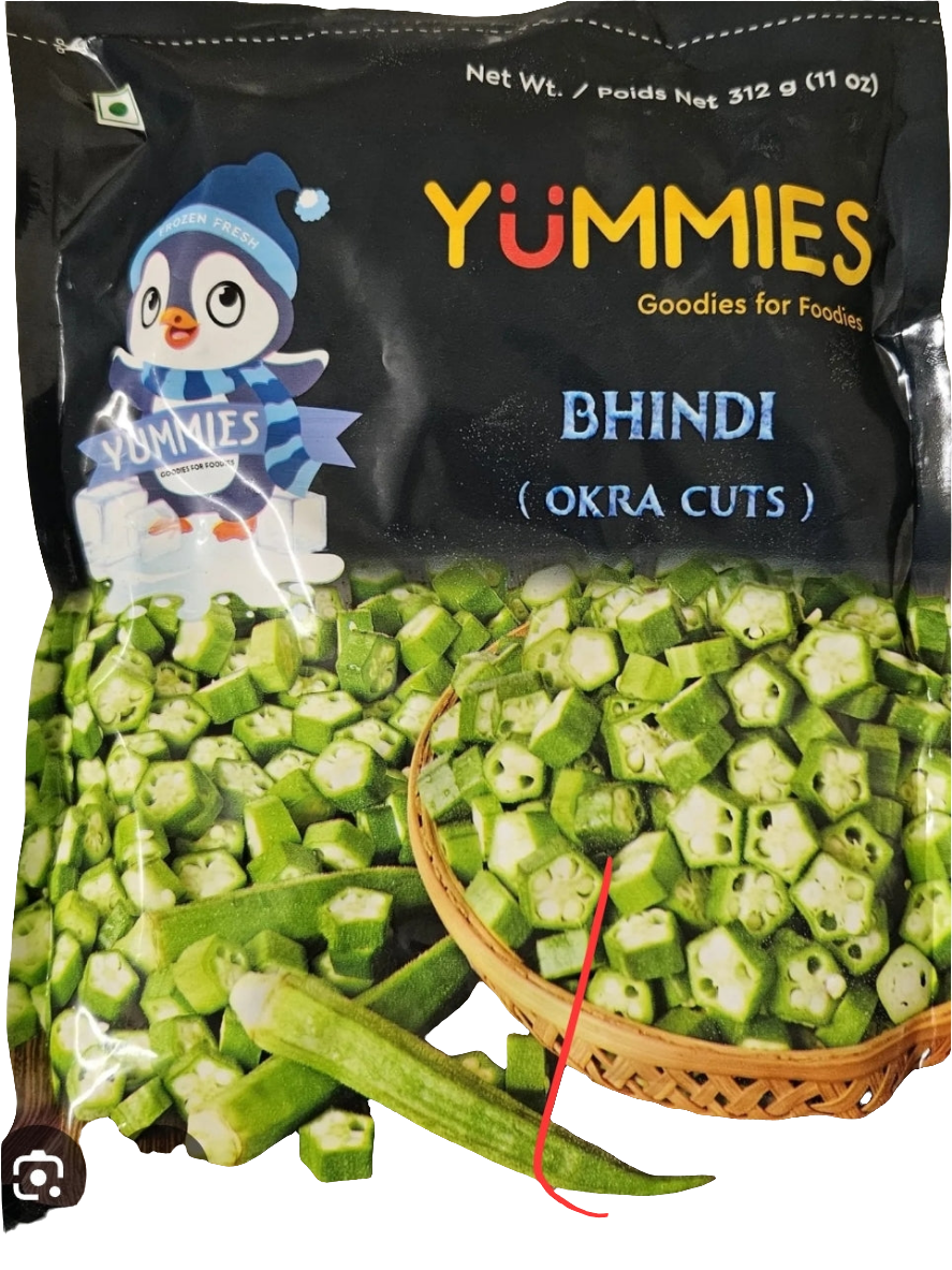 Cut okra 312gms