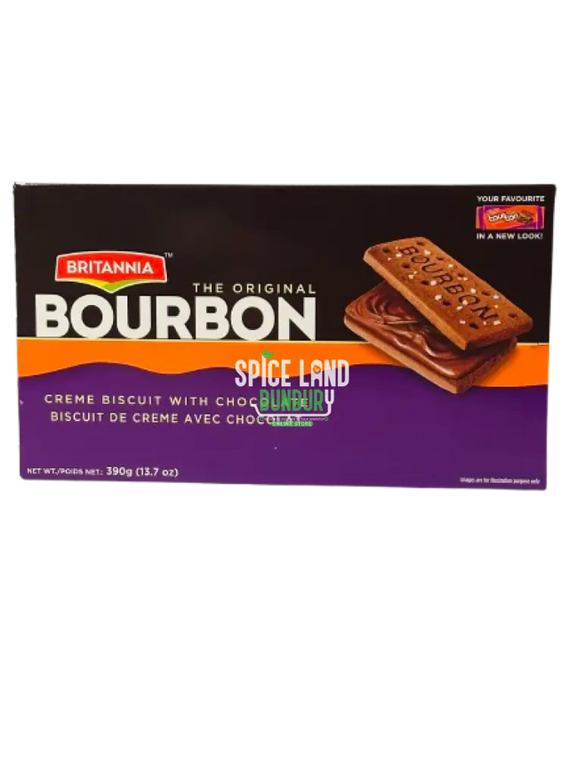Britannia Bourbon Cream Biscuits 390Gm