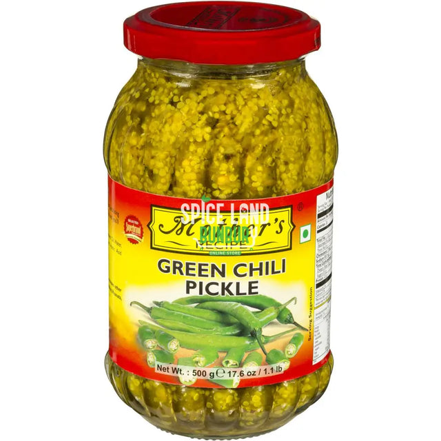 Green Chilli Pickle 500Gms (MOTHERS)