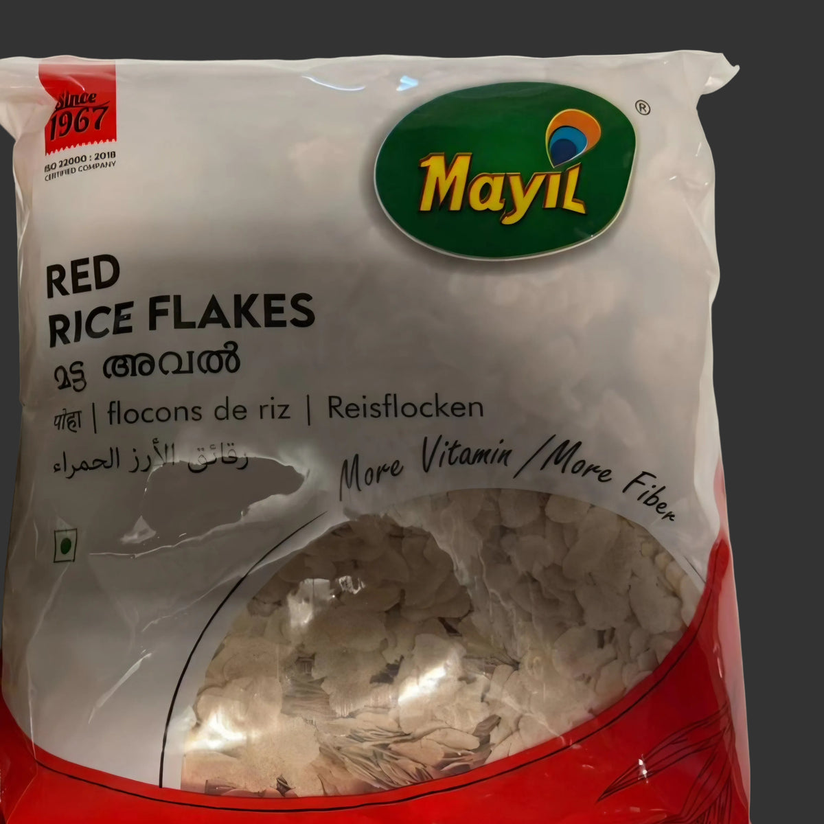 Matta red rice flakes 500gms(Mayil) – SPICELAND
