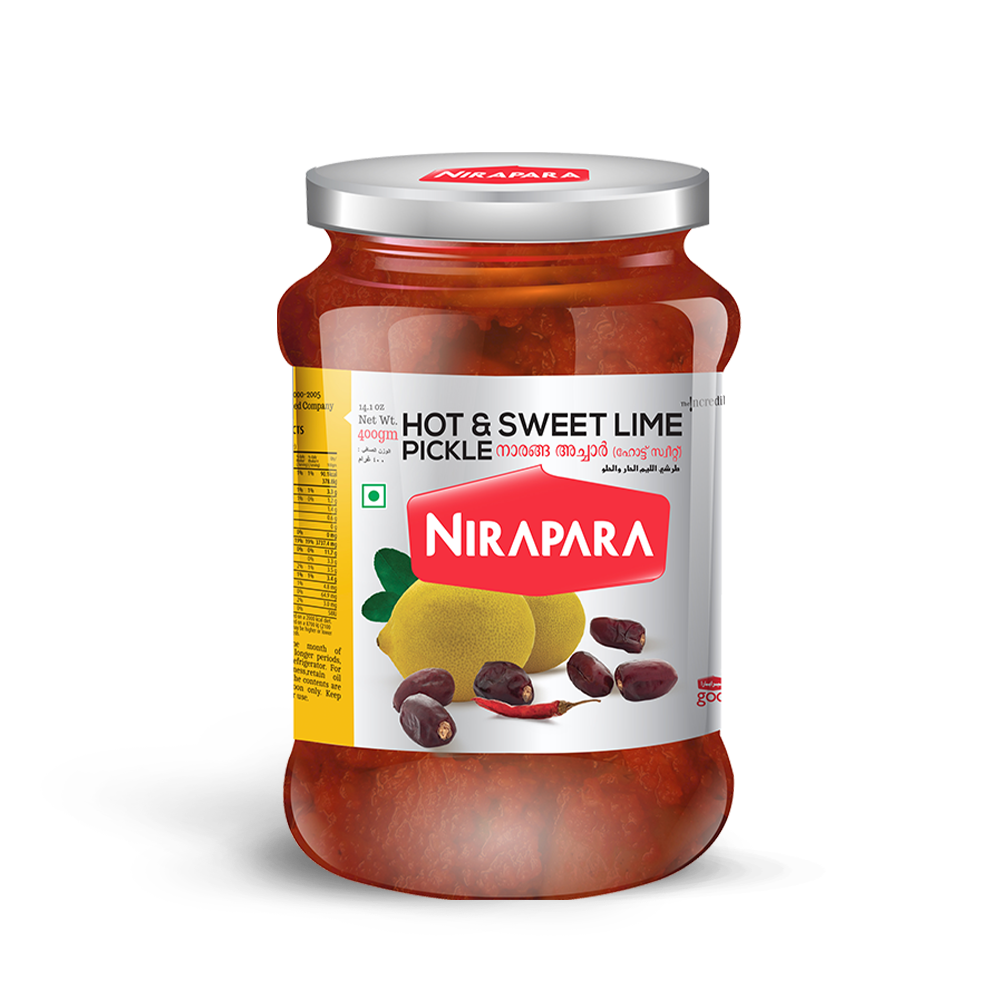 Hot and sweet lime Pickle 400Gm Nirapara